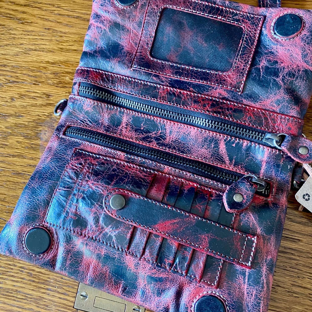 Bed Stu Black and Red Leather Wristlet - Picture 6 of 11